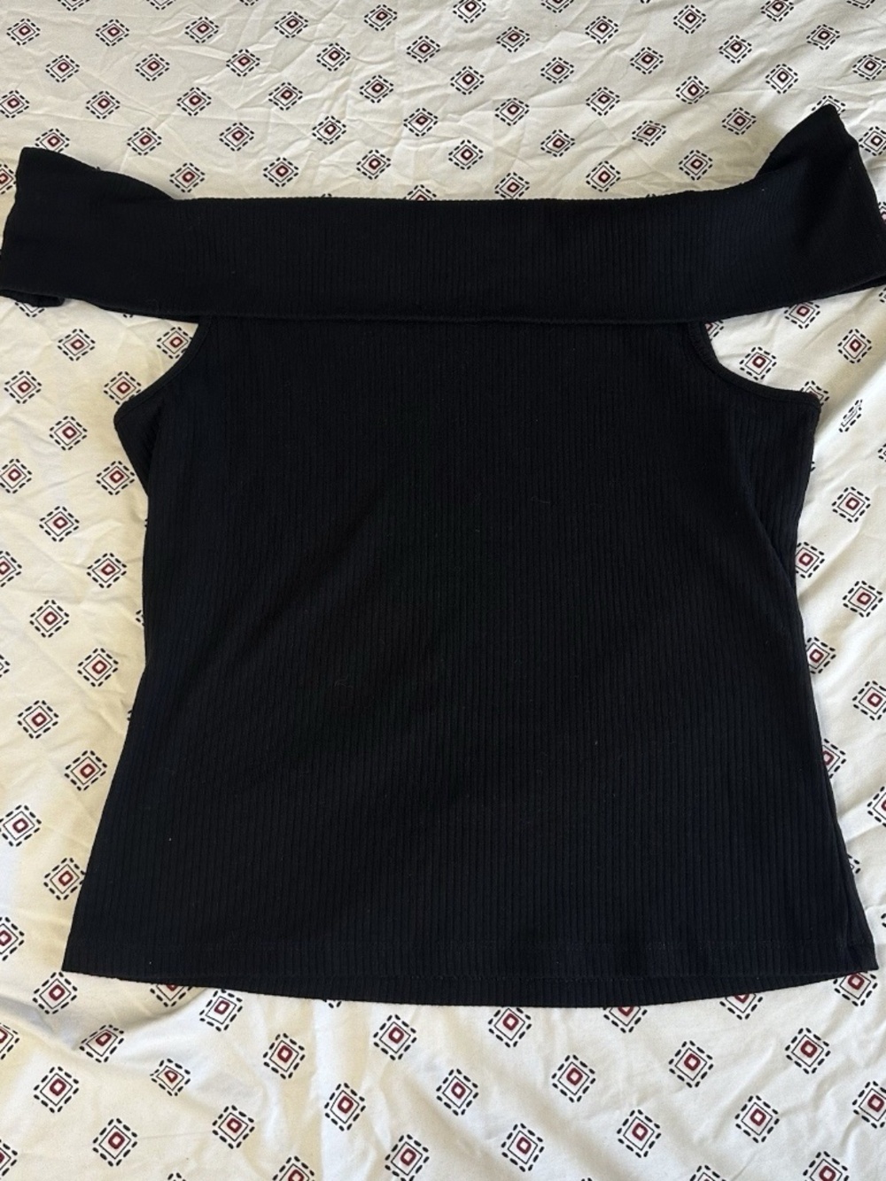 Old Navy Black Off Shoulder Top Shirt large black formal womens